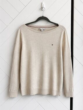 Women’s Tommy Hilfiger Beige Crewneck Sweater size L